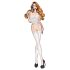 Bombshell - completo bustier trasparente - bianco