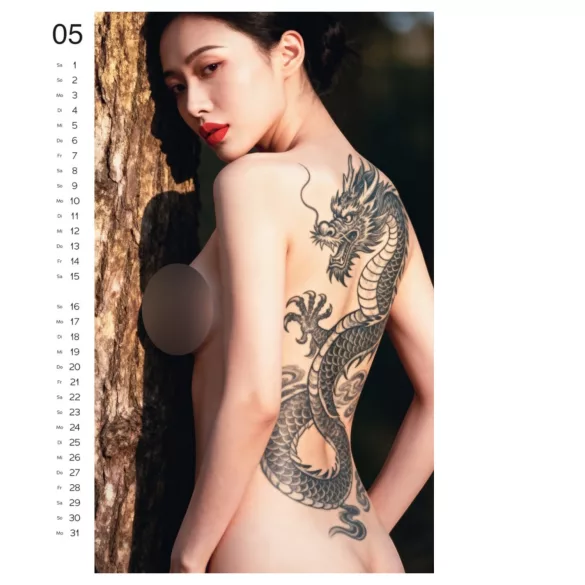 Tattoo Girls 2027 - calendario erotico da parete (1 pz)