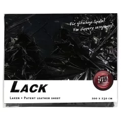Lenzuolo laccato - lenzuolo impermeabile - 200x230 cm - nero