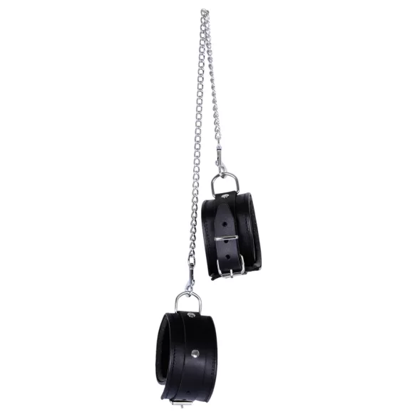 ZADO - polsino caviglia in pelle nera