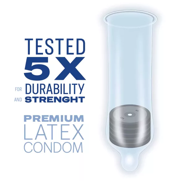 Durex - preservativi ultrasottili - sensazione naturale - confezione da 3
