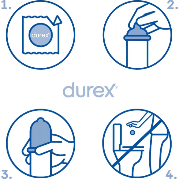 Durex - preservativi ultrasottili - sensazione naturale - confezione da 3