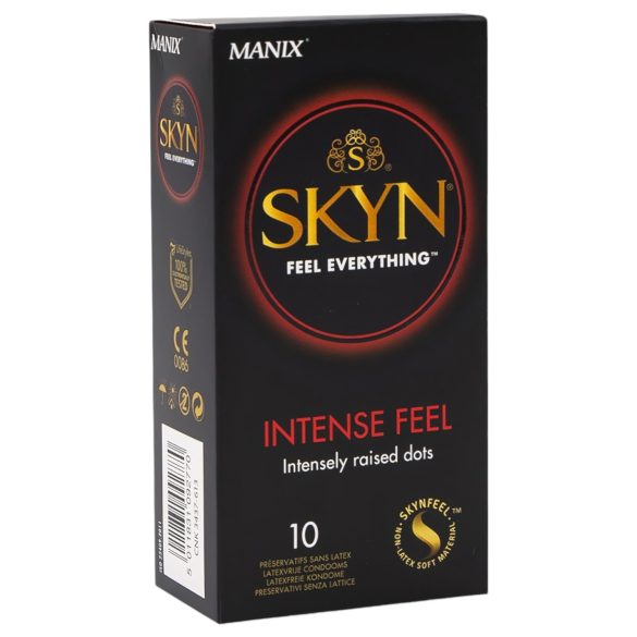 Manix SKYN Intense - preservativi senza lattice con perle - 10 pezzi