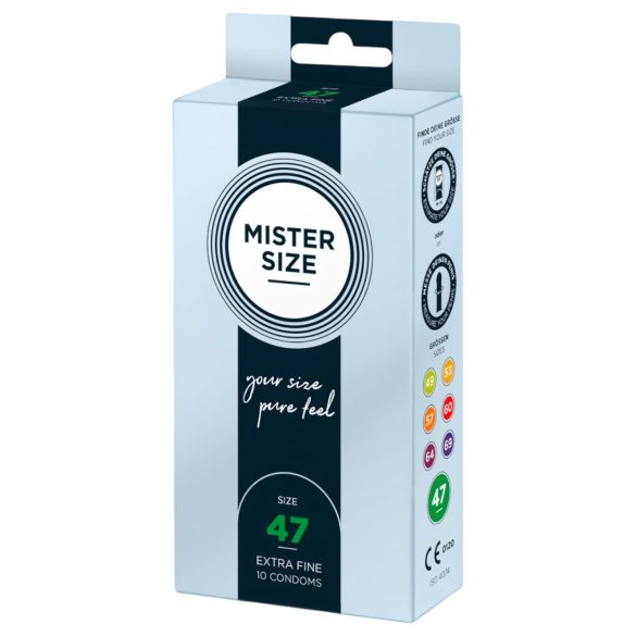 Mister Size - preservativo sottile - 47mm - confezione da 10