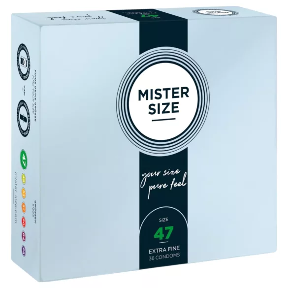 Mister Size - preservativo sottile - 47mm - confezione da 36