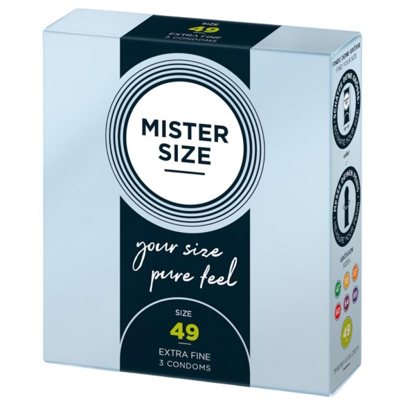 Mister Size - preservativo sottile - 49mm - 3 pezzi