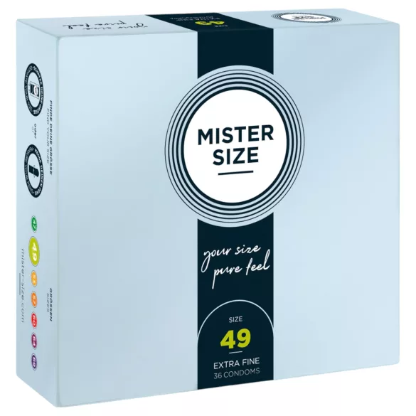 Mister Size - preservativo sottile - 49mm - confezione da 36 pezzi