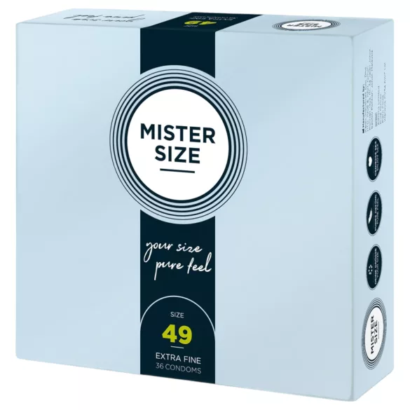 Mister Size - preservativo sottile - 49mm - confezione da 36 pezzi