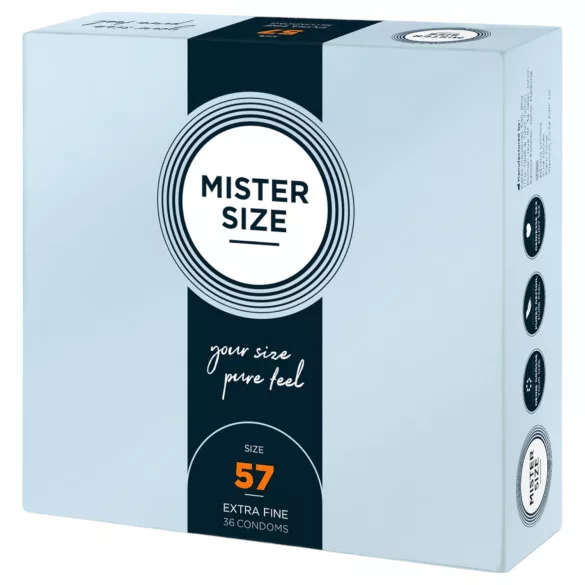 Mister Size - preservativi sottili - 57mm - confezione da 36 pezzi