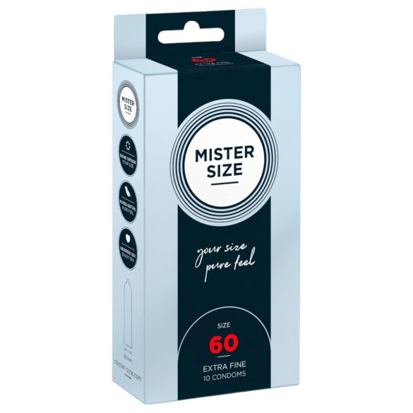 Mister Size - preservativo sottile - 60 mm - confezione da 10 pezzi
