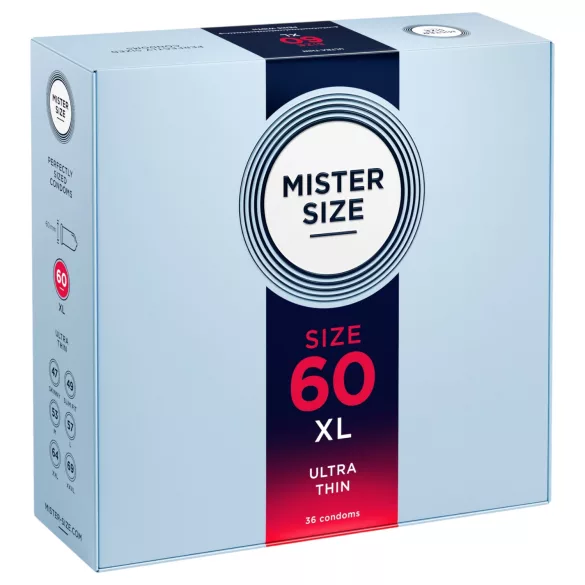 Mister Size - preservativo ultrasottile - 60mm - 36 pezzi