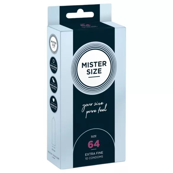 Mister Size - preservativi ultrasottili - 64mm - confezione da 10