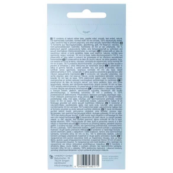 Mister Size - preservativi ultrasottili - 64mm - confezione da 10