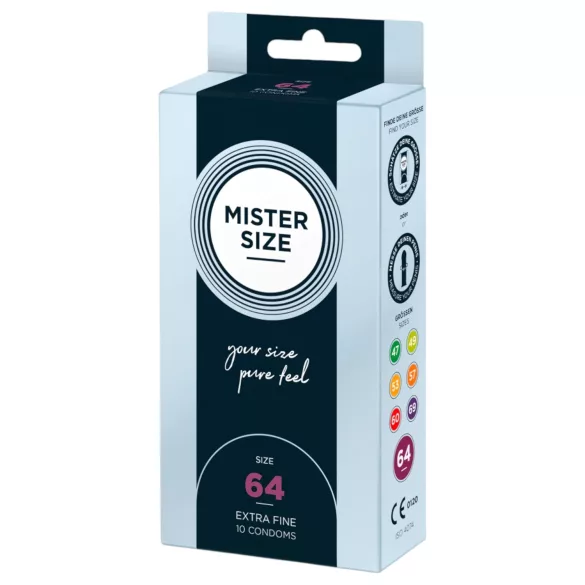 Mister Size - preservativi ultrasottili - 64mm - confezione da 10