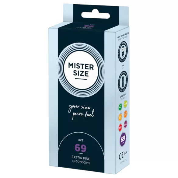Mister Size - preservativo ultrasottile - 69mm - confezione da 10