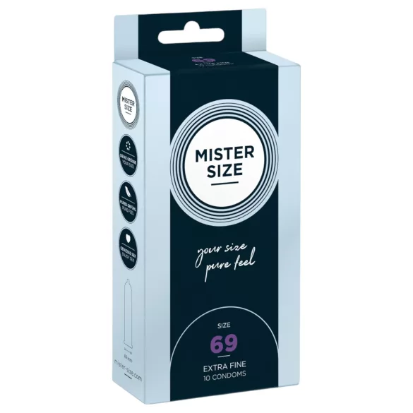 Mister Size - preservativo ultrasottile - 69mm - confezione da 10