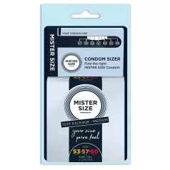   Mister Size - preservativi tester con misuratore pene - 3 pezzi
