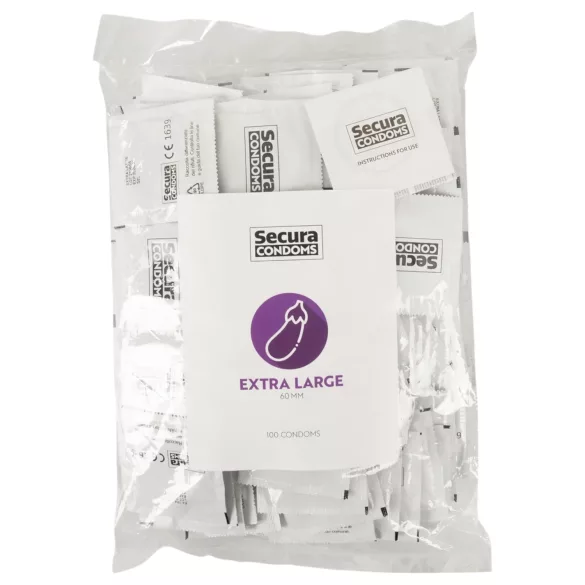 Secura Padlizsán - preservativi extra large - 60mm - confezione 100 pezzi