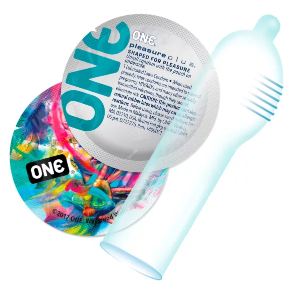 ONE Pleasure Plus - profilattico stimolante interno - confezione da 12