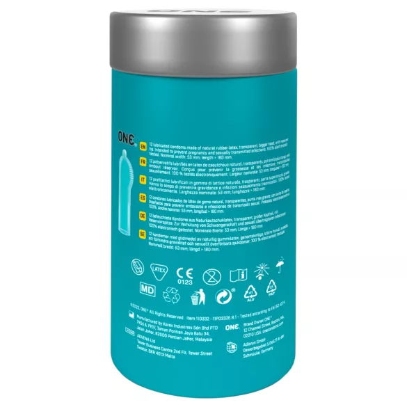 ONE Pleasure Plus - profilattico stimolante interno - confezione da 12