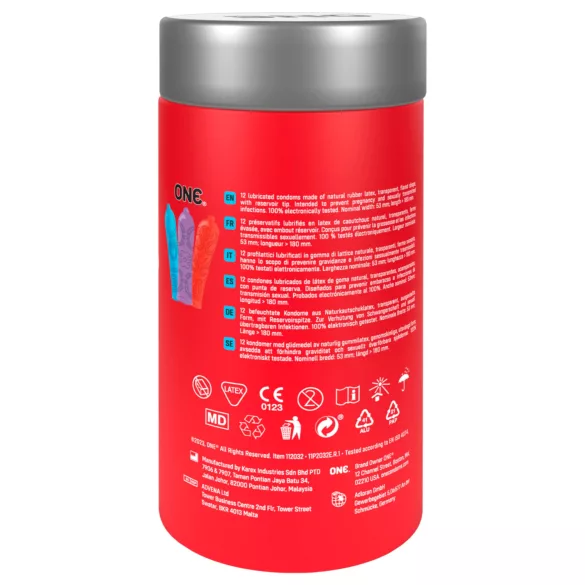 ONE - preservativi tattoo touch - effetto tatuaggio - 12 pezzi