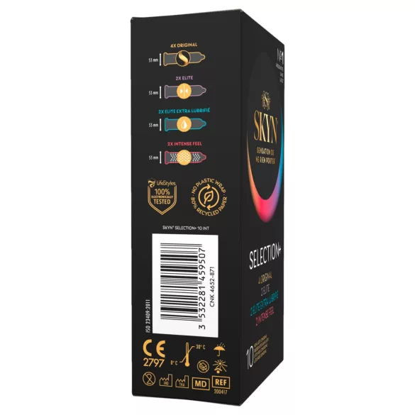 SKYN Selection+ - selezione di preservativi senza lattice (10 pz)