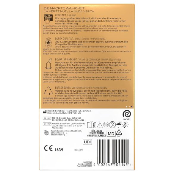Durex - preservativi extra sottili - confezione da 10