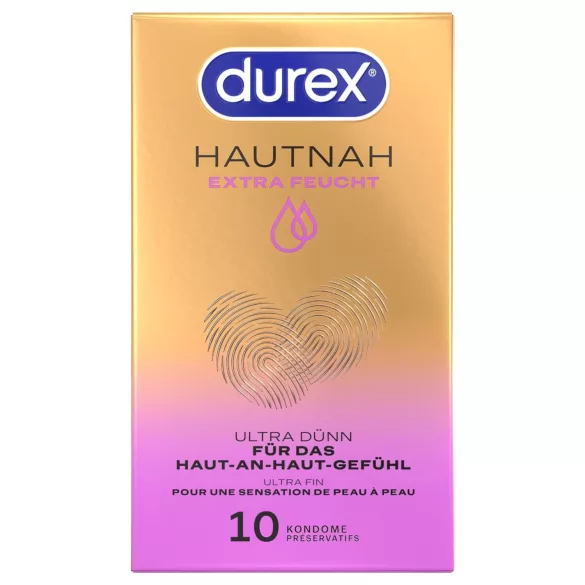 Durex Hautnah - preservativi extra lubrificati - confezione 10 pezzi