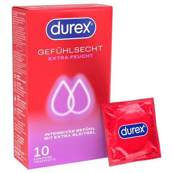 Durex - preservativi extra lubrificati (10 pz)