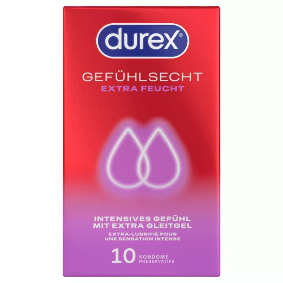 Durex - preservativi extra lubrificati (10 pz)