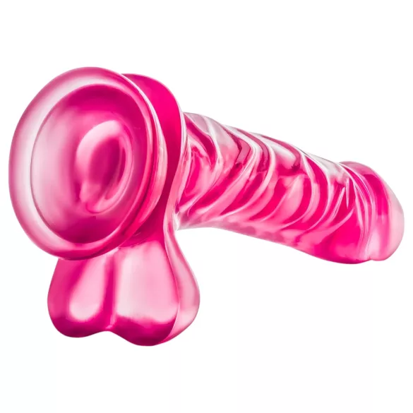 B Yours Basic 8 - dildo realistico con testicoli - 23cm - rosa