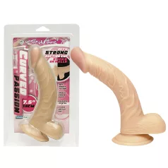 NMC - dildo realistico curvo - 19cm - color carne