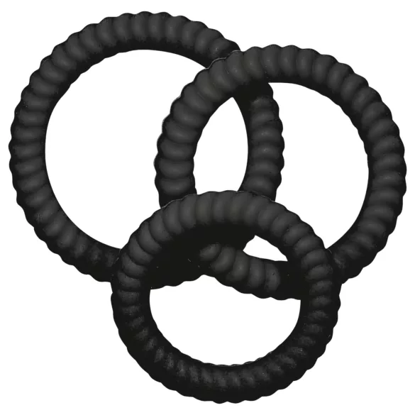 You2Toys - Anello pene triplo - nero