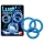 You2Toys - anello fallico triplo - silicone blu