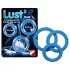 You2Toys - anello fallico triplo - silicone blu