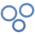 You2Toys - anello fallico triplo - silicone blu