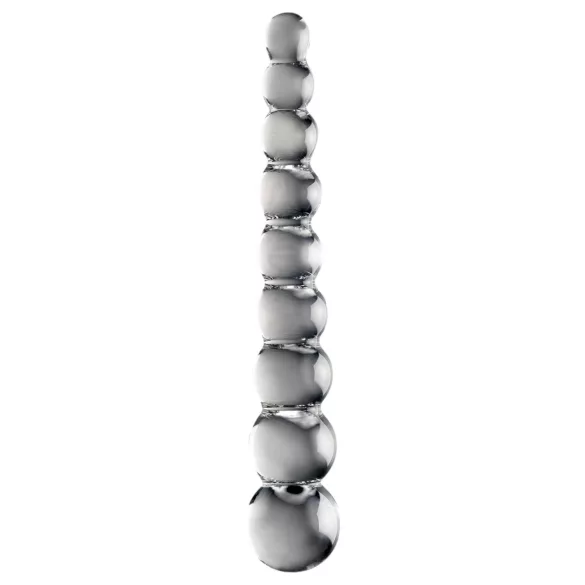 Icicles No. 2 - dildo in vetro con sfere - trasparente
