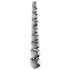 Icicles No. 2 - dildo in vetro con sfere - trasparente