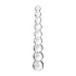 Icicles No. 2 - dildo in vetro con sfere - trasparente