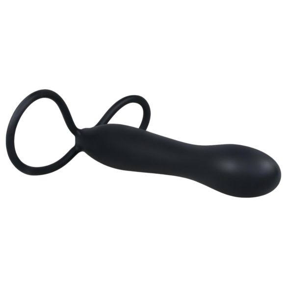 You2Toys - Dildo anale speciale con anello fallico - nero