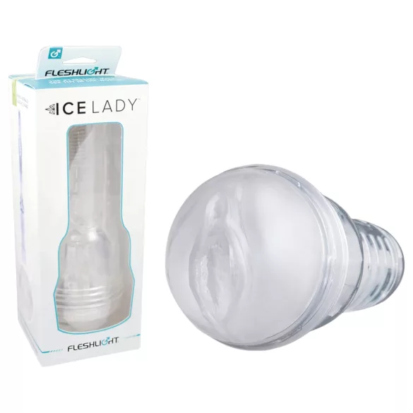 Fleshlight Ice Lady - masturbatore vaginale trasparente