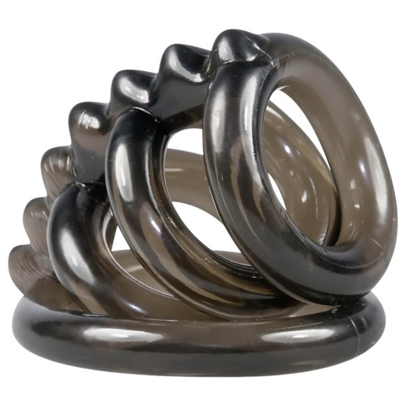 Bad Kitty - anello fallico quadruplo con punte stimolanti