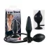 You2Toys True Black - plug anale gonfiabile - silicone nero