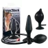 You2Toys True Black - plug anale gonfiabile - silicone nero