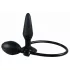You2Toys True Black - plug anale gonfiabile - silicone nero
