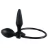You2Toys True Black - plug anale gonfiabile - silicone nero