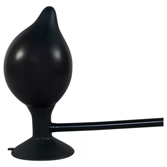 You2Toys True Black - plug anale gonfiabile - silicone nero