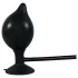 You2Toys True Black - plug anale gonfiabile - silicone nero