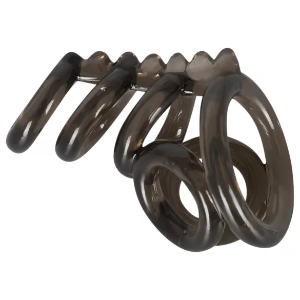 Bad Kitty - anello fallico e testicolare con punte stimolanti