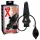 Late X plug anale grande gonfiabile (nero)